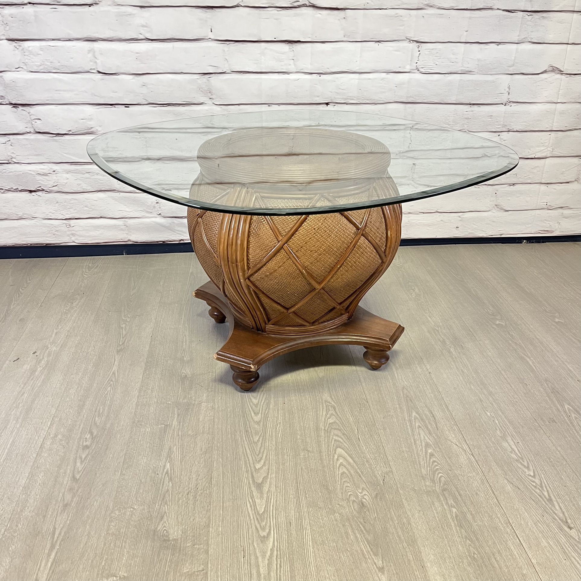 Glass Top Kitchen Dining Table