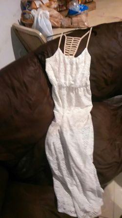 White ankle dress