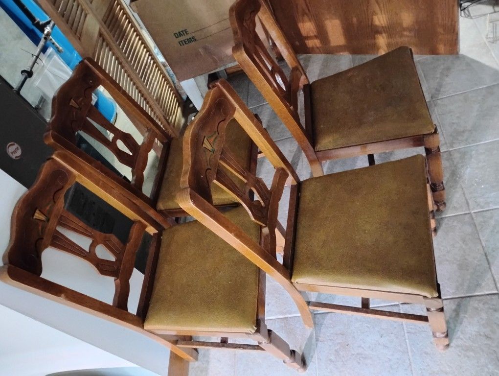 4 Wood Chairs