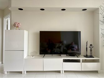 Modern White Entertainment Center / TV Console