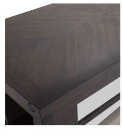 (2) …5-piece Espresso kitchen island w/side plug in.