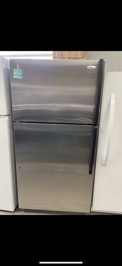 Whirlpool 33” Stainless Steel Top Freezer-Bottom Refrigerator 