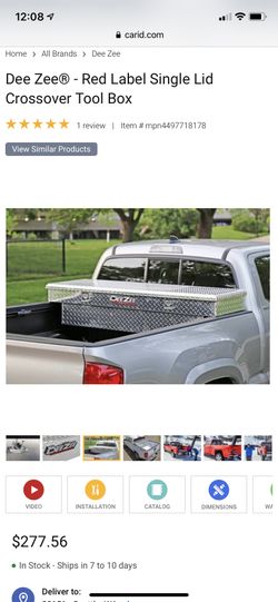 DeeZee-single Lid Cross Over aluminum Tool Box