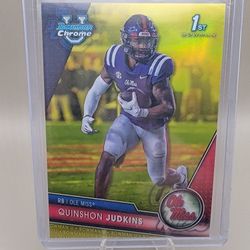 2023 Bowman U Quinshon Judkins Yellow Refractor/75