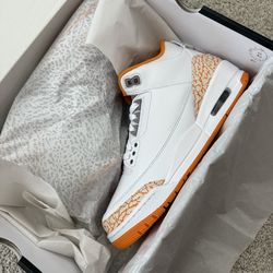 Early pair Jordan 3 orange size 9W
