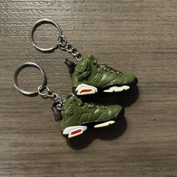 Mini Sneaker Keychain Jordan 6 Retro Travis Scott