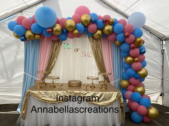 Gender reveal decoration, baby shower decorations, party decor , balloons garland,