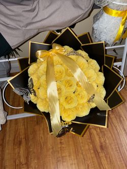 30 Foam flowers bouquet