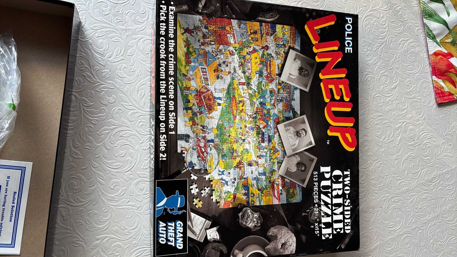 Police Lineup a two sided crime puzzle