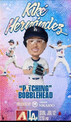 4 Aisle Seats On Reserve 28 Row K & L.  Kike Hernández Bobblehead.  $85 each