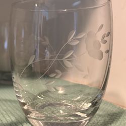 Etched water glasses
