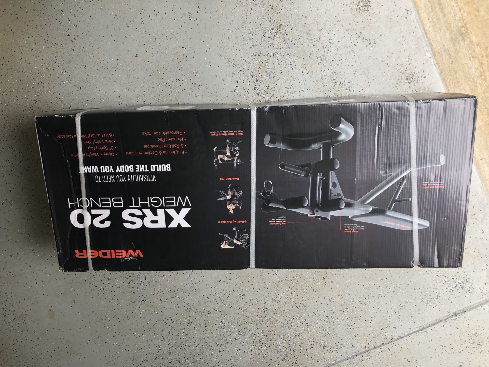 Weider XRS 20 Olympic Workout Bench with Removable Preacher Pad and Integrated Leg Developer* Order Receipt from Walmart