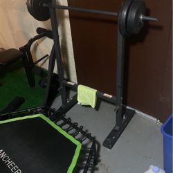 Smaller Curl Bar/Bar And Stand Gym Equipment 