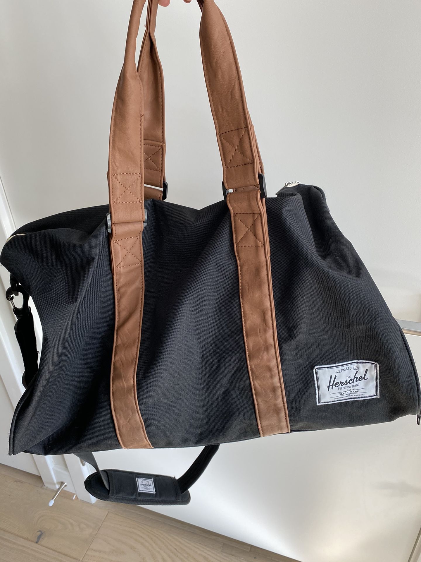 Herschel Black Duffle Bag