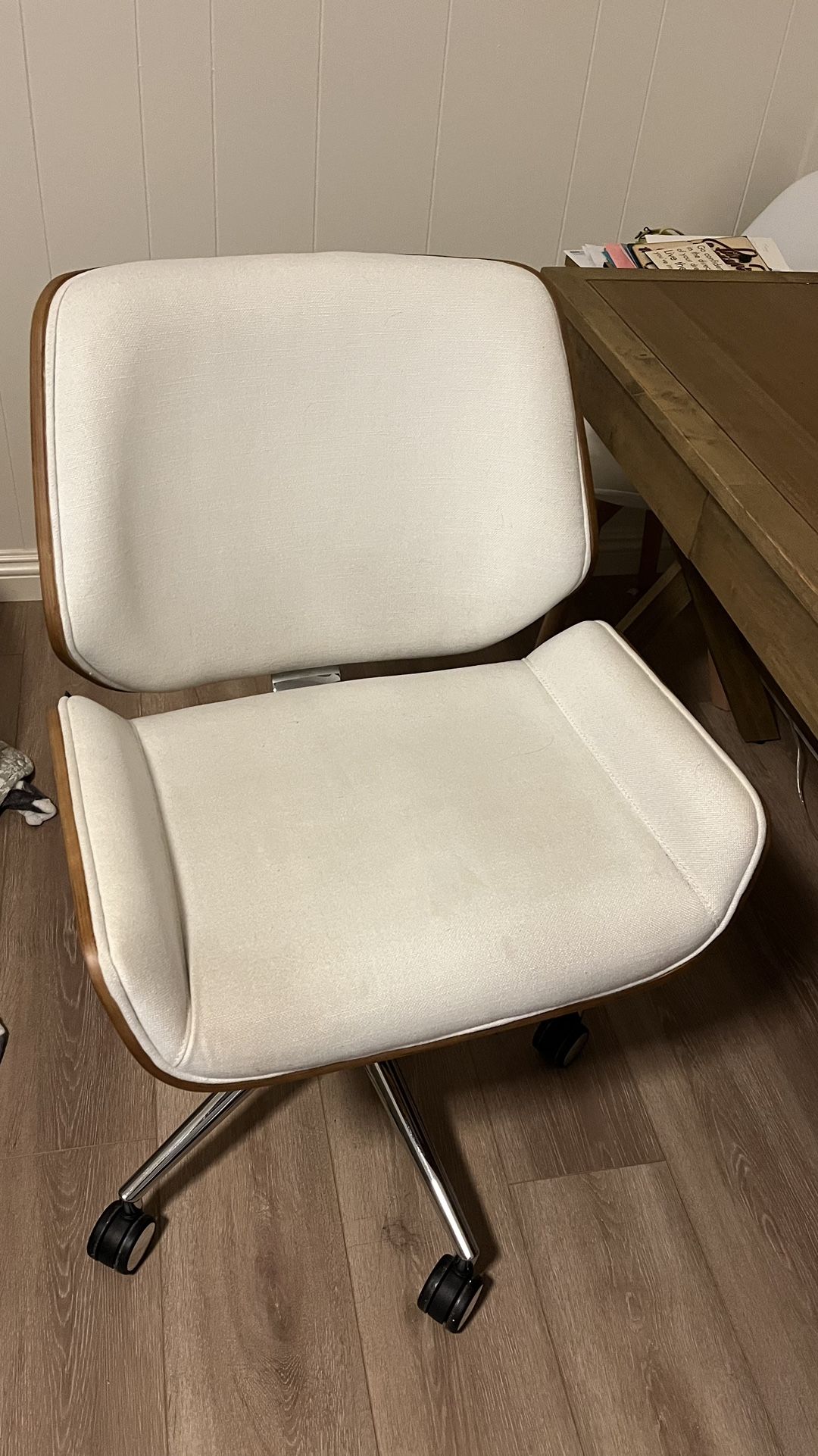 Thomasville Furniture Sansovino Fabric Task Chair, White/Brown