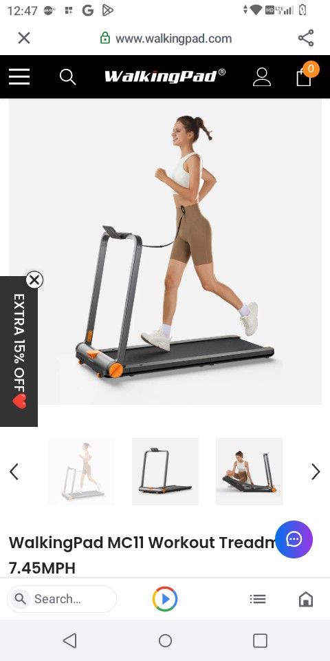 Walking Pad Treadmill (New)