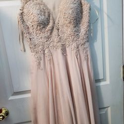 Nude Color Gown