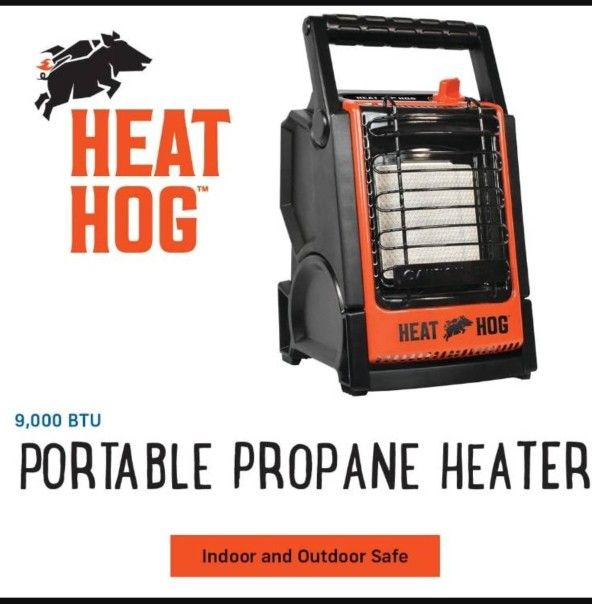 Heat Hog Portable Heater Indoor/Outdoor Radiant 9K BTU Retails