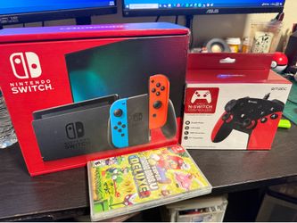 Nintendo Switch New Unopened with Super Mario and Extra Controller