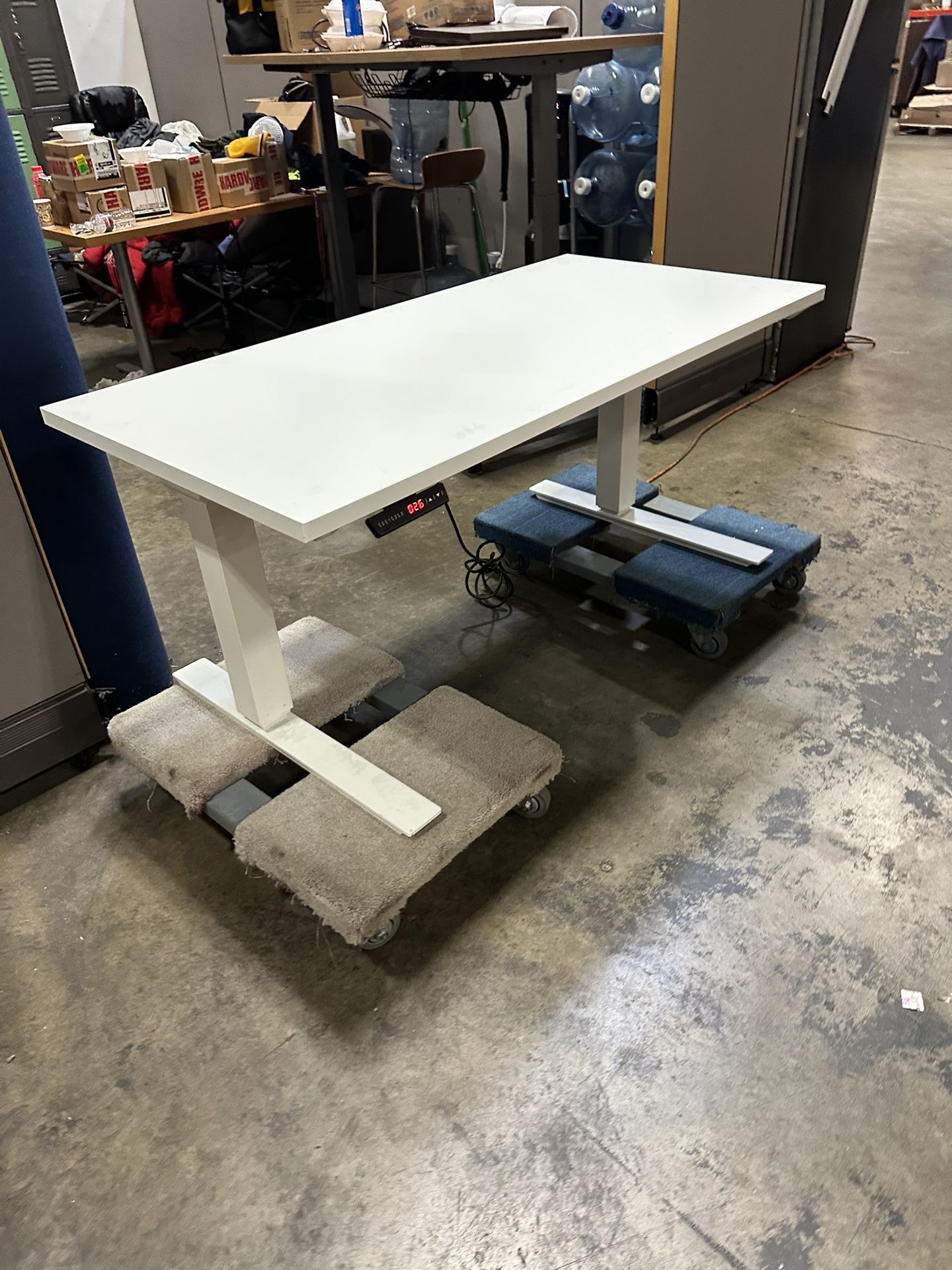 60x30 Haworth Standing Desk! Electric Height Adjustable Table! We Also Have Monitor Arms And File Cabs!
