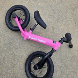 Swagtron Pink Balance Bike