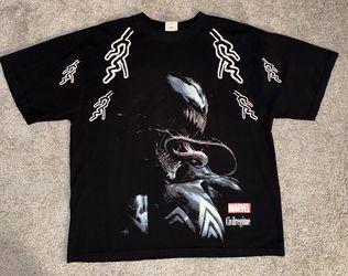 CIVIL REGIME X DARC SPORT X MARVELS SPIDER-MAN VENOM “VIOLENT WEB” SHIRT- LARGE