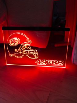 SAN FRANCISCO 49ERS LED NEON RED LIGHT SIGN 8x12