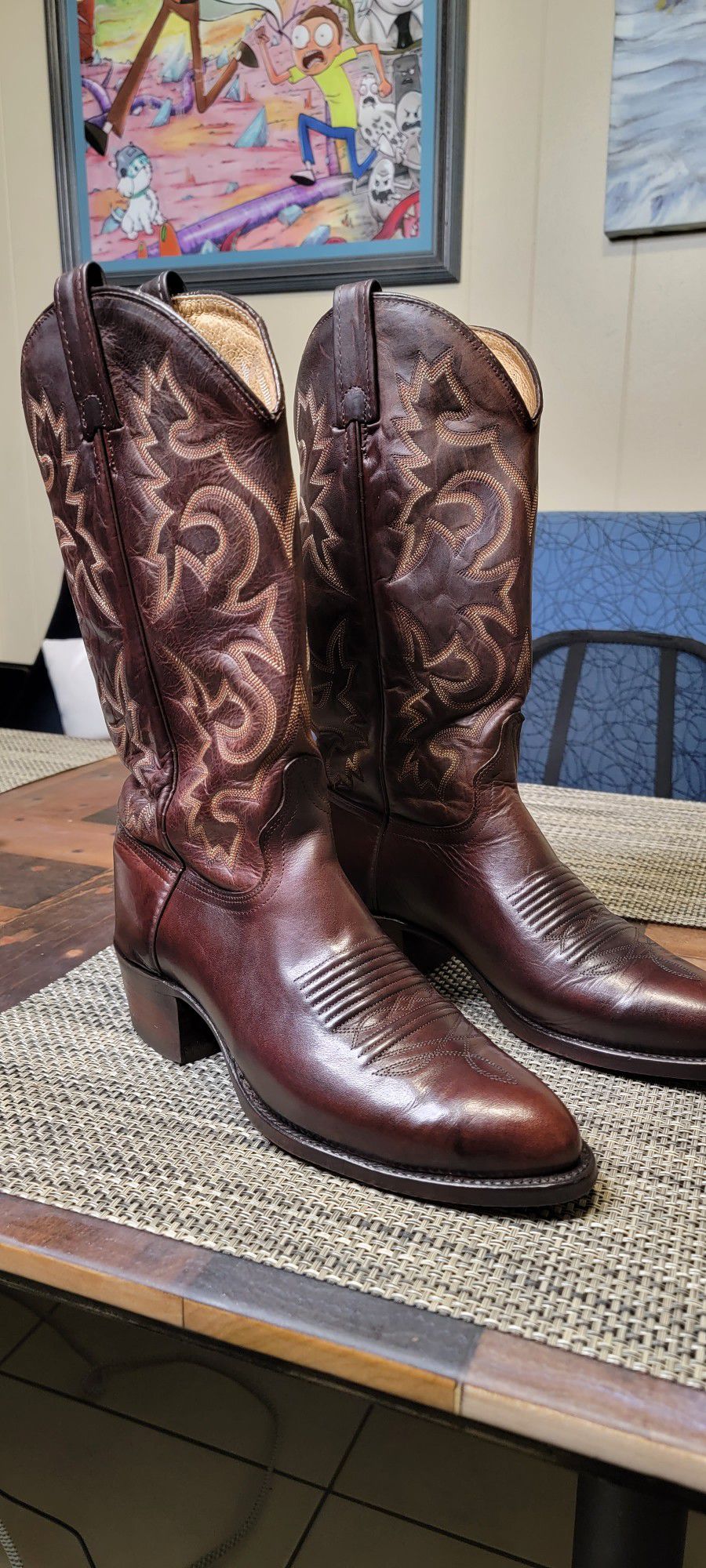 J. Chisholm Western pull Over Boots Size 9