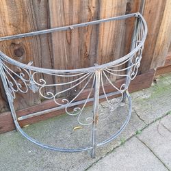 Rod iron project table missing top