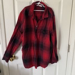 Red and Black Plaid Shirt