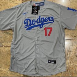 Dodgers Ohtani Grey Jersey Stitched (small to 3XL) 