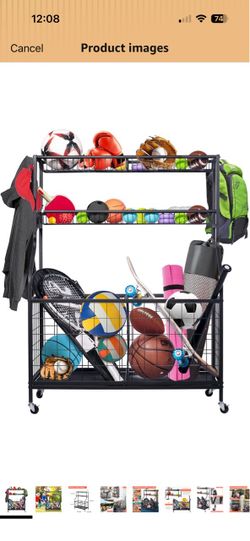 Sports equipment storage
