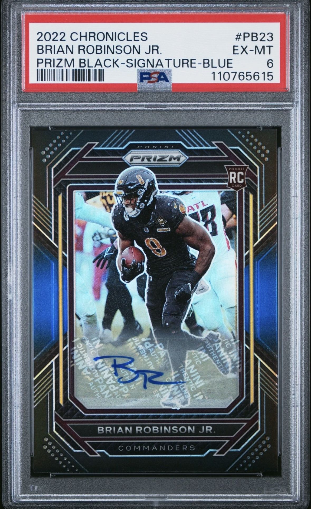 Brian Robinson Prizm Black Signature Blue