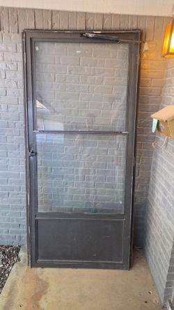 Glass screen door
