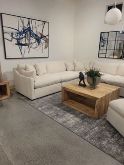Comfortable Modular Sectional IVORY COLOR 