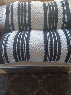 Two Oblong Deco Pillows.
