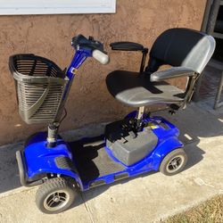 Lightweight 4 Wheel Folding Mobility Scooter