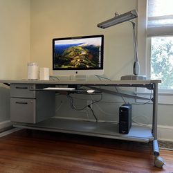 Heavy Duty Computer Desk / Office Desk and Chair Excellent Cobditon