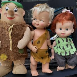 Vintage Flinstones.  Figures 60s 