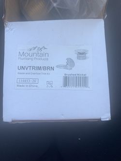 Mountain Plumbing Waste And Trim Kit Nib Brushed Nickel