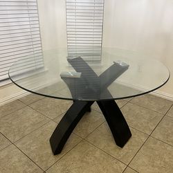 Glass top table