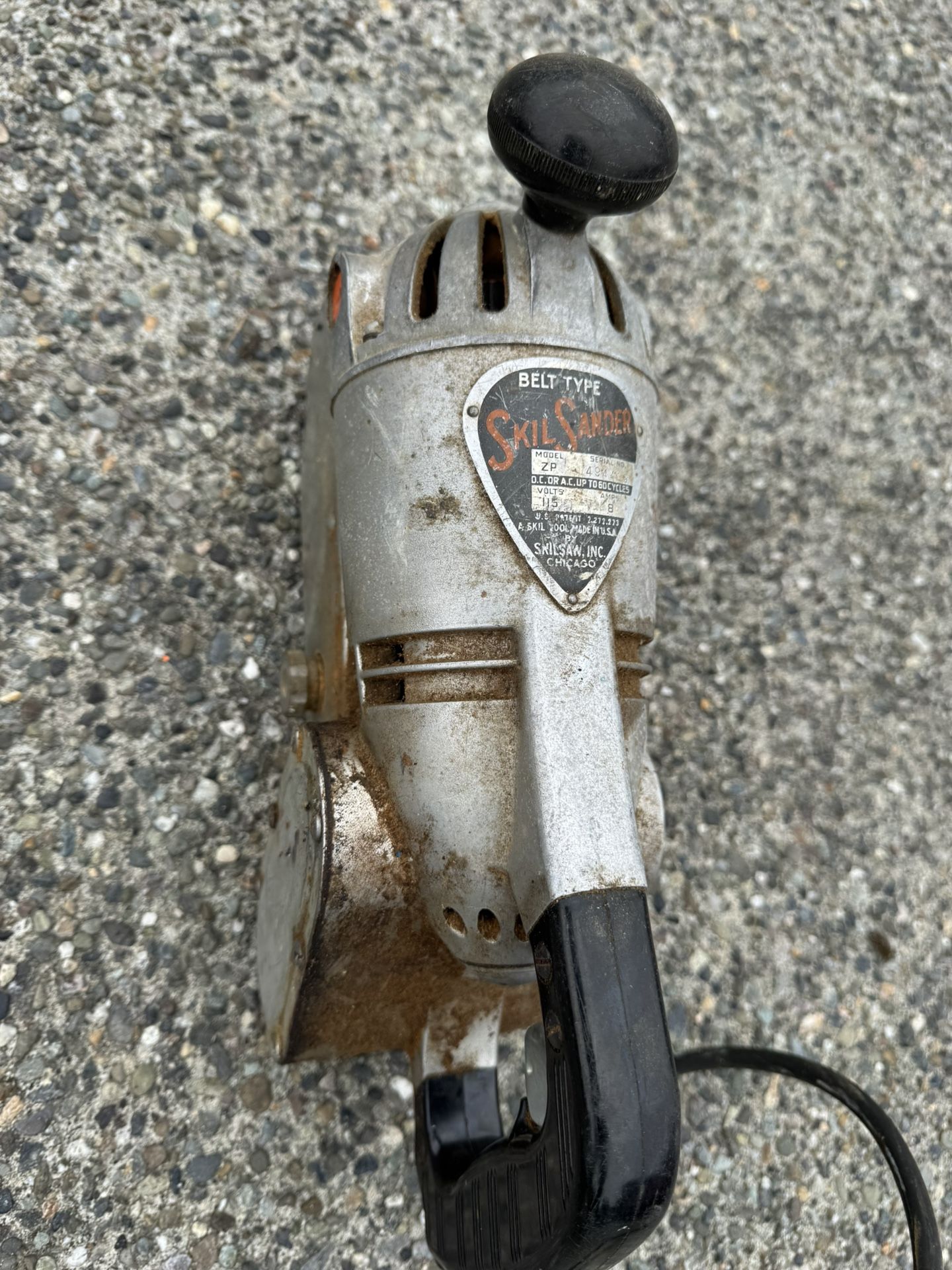Skilsaw Vintage Locomotive Belt Sander Made In The USA
