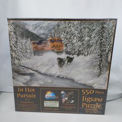 SunsOut Inc In Hot Pursuit 550 Piece Jigsaw Puzzle by Artist Greg Garrett.