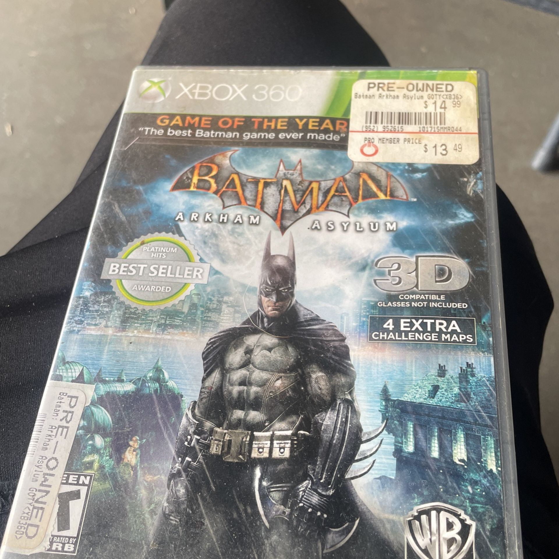 Batman Arkham Asylum Xbox 360 Game