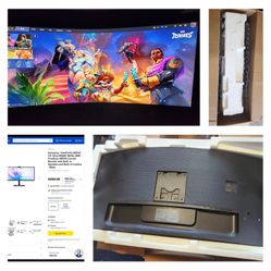 Samsung 34” ViewFinity s65vc curved WQHD Monitor - w/built Speakers & Camera -  DESIGNED for Gaming & Graphic Design - Great Father’s Day Gift! 