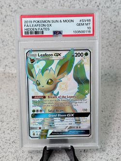 Pokemon Leafeon GX full art sv56 PSA 10