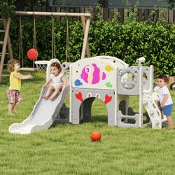 Kids Toddler Slide and Climb Playset