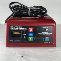 CEN-TECH 60581 BATTERY CHARGER. 120VAC, 60HZ