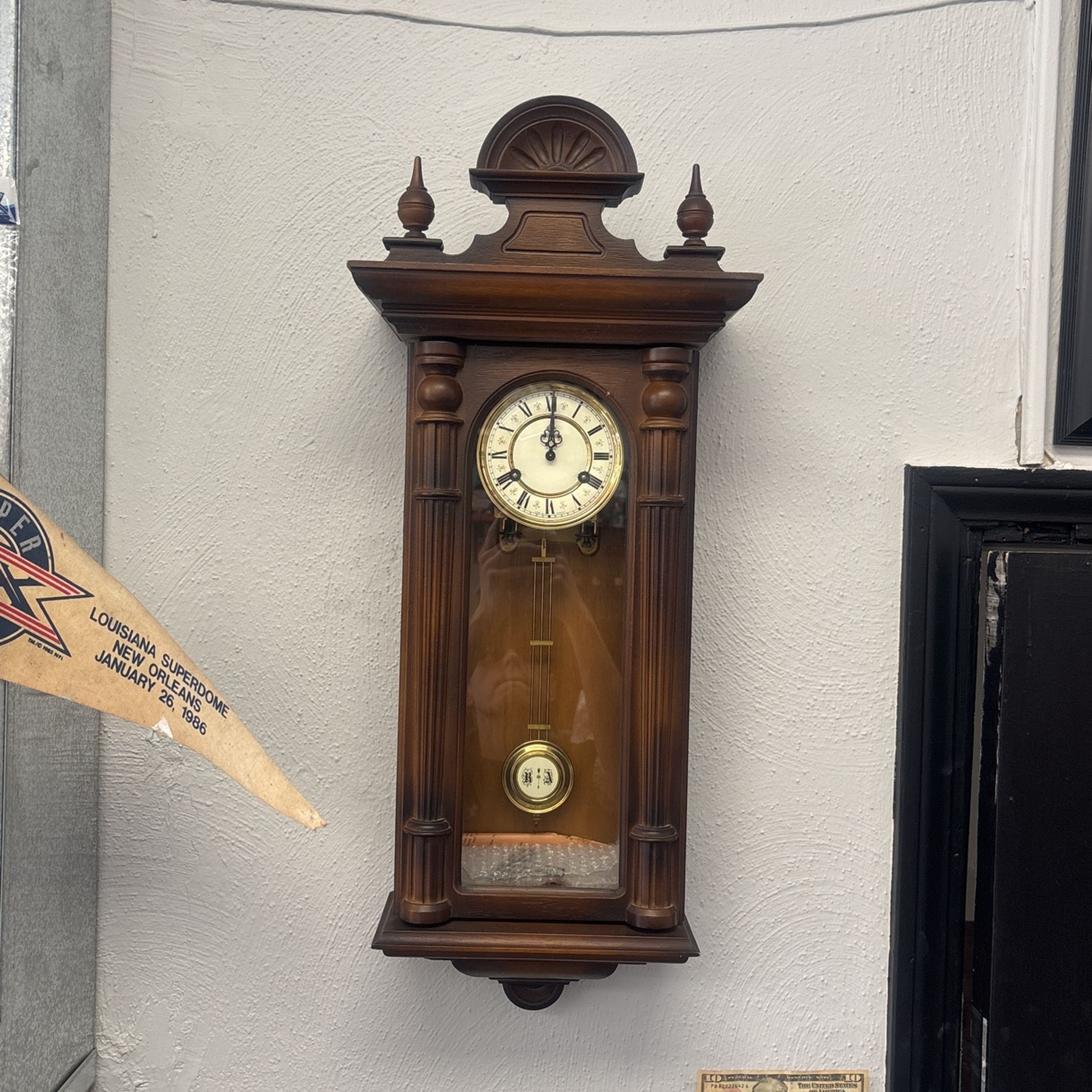 Extremely Rare Antique Victorian German Made Wall Clock