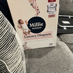 Millie Moon Size One Infant Diapers Never Opened